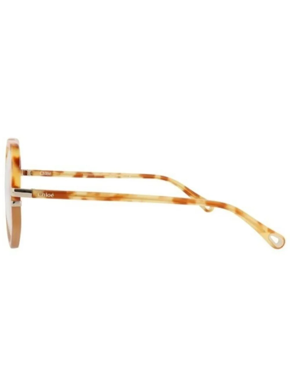 New Chloé Womens Round/Oval Havana Havana Transparent Fashion Designer Eyeglasse